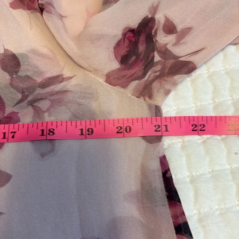 Kate‎ Spade Pink Floral Sheet Blouse, Size M/L
